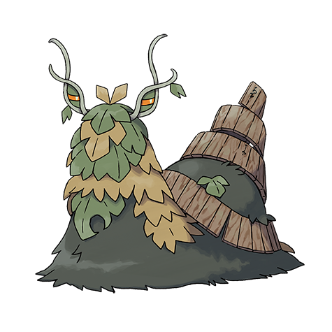 Wo-chien - dark/grass type Pokémon #1001