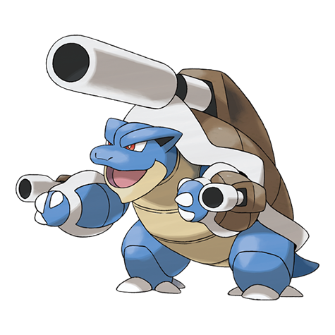 Blastoise-mega - water type Pokémon #10036, official artwork from Pokédex