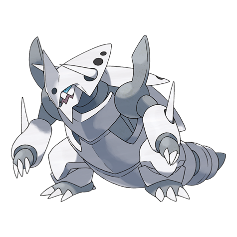 Aggron-mega - steel type Pokémon #10053