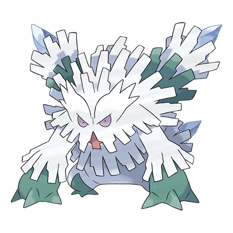Abomasnow-mega - grass/ice type Pokémon #10060, official artwork from Pokédex