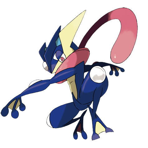 Greninja-battle-bond - water/dark type Pokémon #10116, official artwork from Pokédex