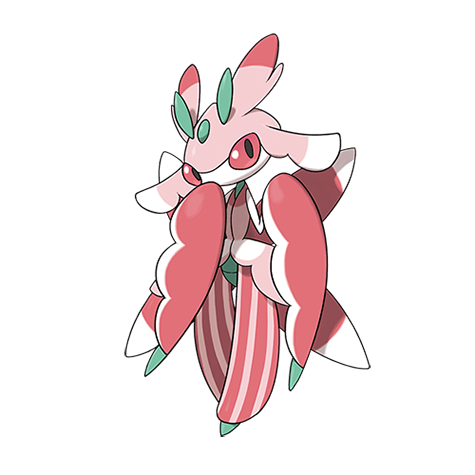 Lurantis-totem - grass type Pokémon #10128, official artwork from Pokédex