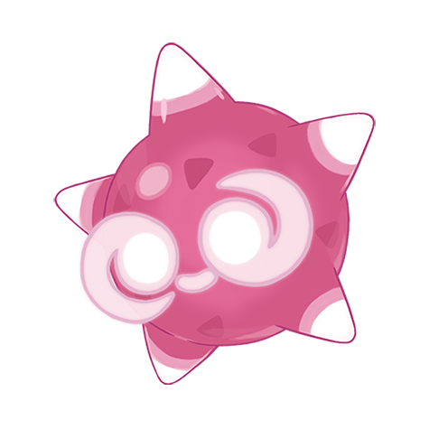 Minior-red - rock/flying type Pokémon #10136, official artwork from Pokédex