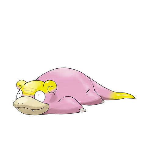 Slowpoke-galar - psychic type Pokémon #10164, official artwork from Pokédex