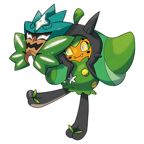 Ogerpon - grass type Pokémon #1017, official artwork from Pokédex