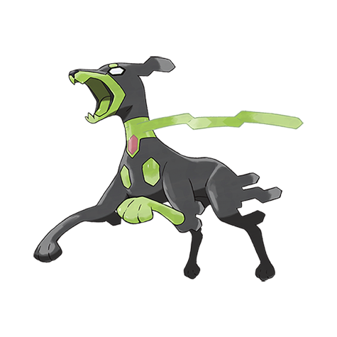 Zygarde-10 - dragon/ground type Pokémon #10181, official artwork from Pokédex