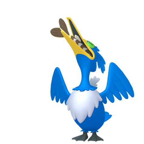 Cramorant-gulping - flying/water type Pokémon #10182