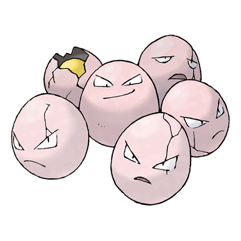 Exeggcute - grass/psychic type Pokémon #102