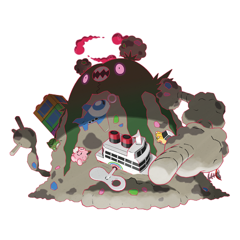 Garbodor-gmax - poison type Pokémon #10207