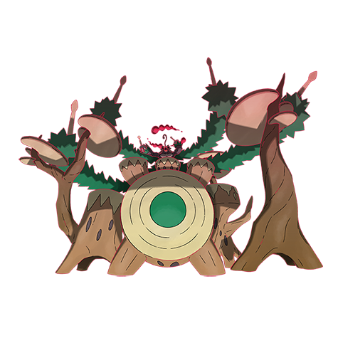 Rillaboom-gmax - grass type Pokémon #10209, official artwork from Pokédex