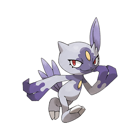 Sneasel-hisui - fighting/poison type Pokémon #10235, official artwork from Pokédex