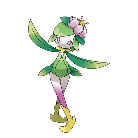 Lilligant-hisui - grass/fighting type Pokémon #10237, official artwork from Pokédex