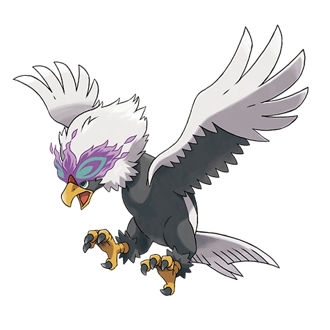 Braviary-hisui - psychic/flying type Pokémon #10240, official artwork from Pokédex