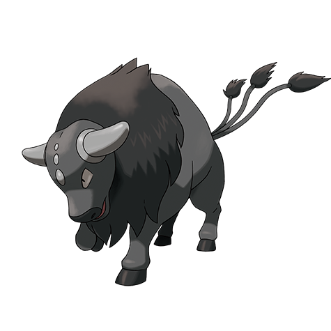 Tauros-paldea-combat-breed - fighting type Pokémon #10250, official artwork from Pokédex