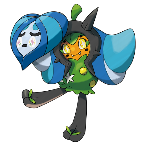 Ogerpon-wellspring-mask - grass/water type Pokémon #10273, official artwork from Pokédex