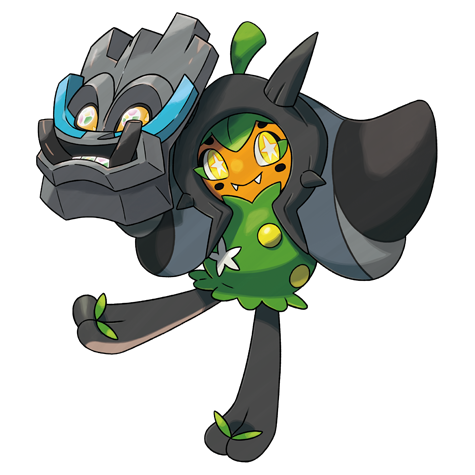 Ogerpon-cornerstone-mask - grass/rock type Pokémon #10275, official artwork from Pokédex