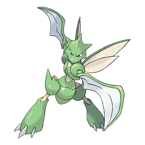 Scyther - bug/flying type Pokémon #123