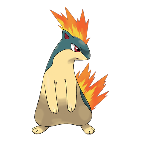Quilava - fire type Pokémon #156
