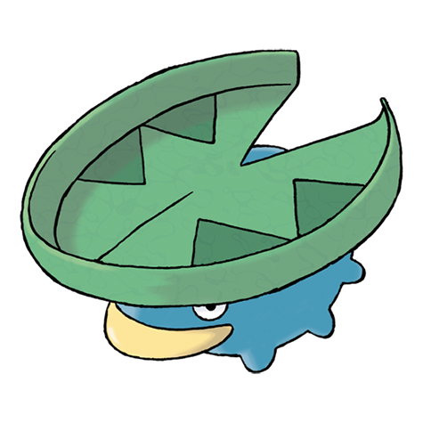 Lotad - water/grass type Pokémon #270, official artwork from Pokédex