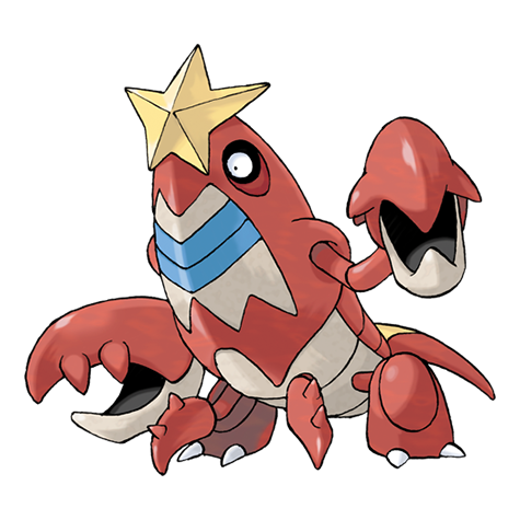 Crawdaunt - water/dark type Pokémon #342, official artwork from Pokédex