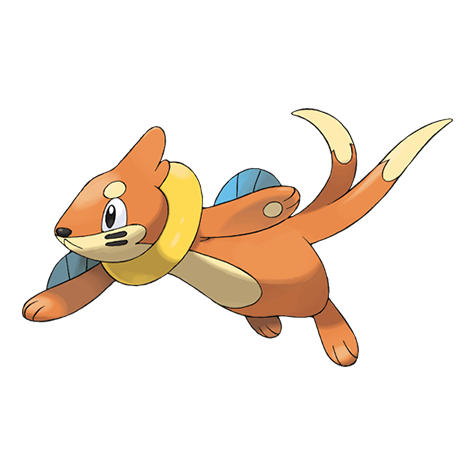 Buizel - water type Pokémon #418, official artwork from Pokédex