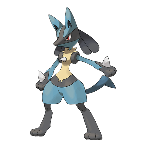 Lucario - fighting/steel type Pokémon #448