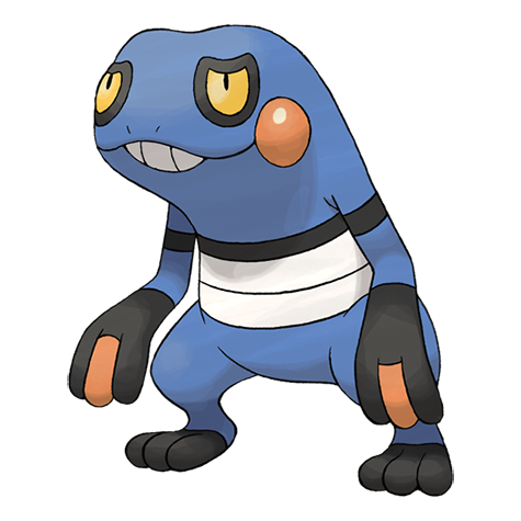 Croagunk - poison/fighting type Pokémon #453