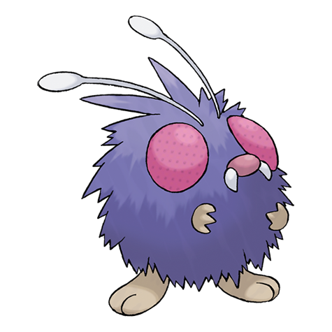 Venonat - bug/poison type Pokémon #48