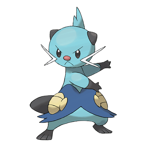 Dewott - water type Pokémon #502, official artwork from Pokédex