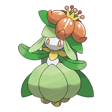 Lilligant - grass type Pokémon #549, official artwork from Pokédex
