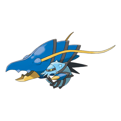 Clawitzer - water type Pokémon #693, official artwork from Pokédex