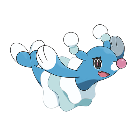 Brionne - water type Pokémon #729, official artwork from Pokédex