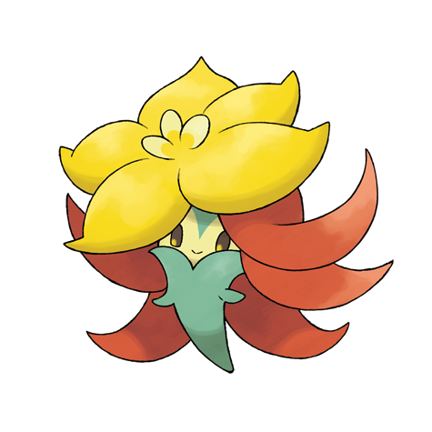Gossifleur - grass type Pokémon #829, official artwork from Pokédex