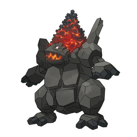 Coalossal - rock/fire type Pokémon #839