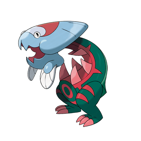 Dracovish - water/dragon type Pokémon #882, official artwork from Pokédex