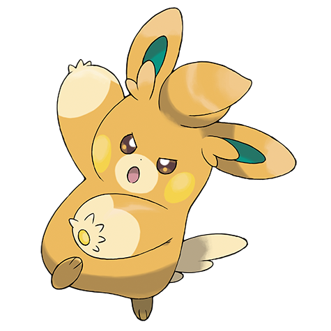 Pawmo - electric/fighting type Pokémon #922, official artwork from Pokédex