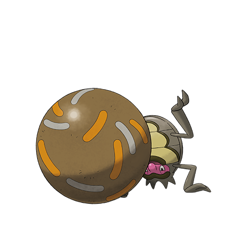Rellor - bug type Pokémon #953, official artwork from Pokédex