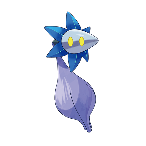 Glimmet - rock/poison type Pokémon #969, official artwork from Pokédex