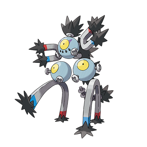 Sandy-shocks - electric/ground type Pokémon #989, official artwork from Pokédex