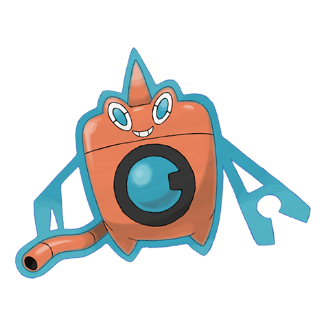 Rotom-wash - electric/water type Pokémon #10009, official artwork from Pokédex