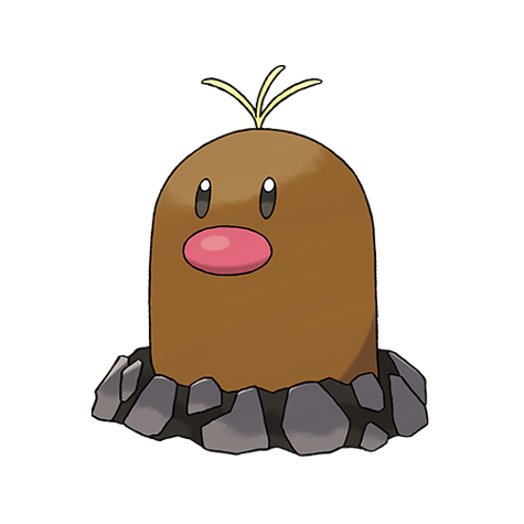 Diglett-alola - ground/steel type Pokémon #10105