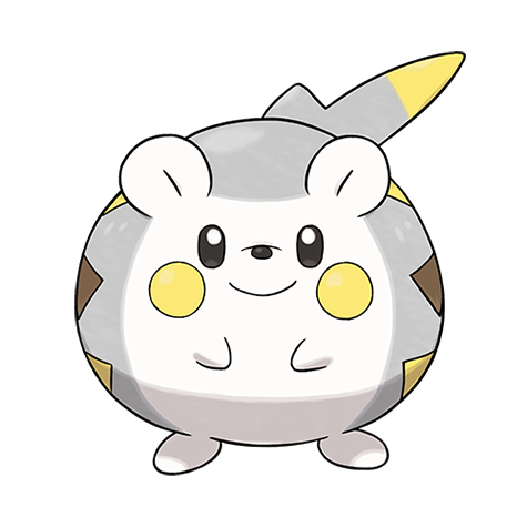 Togedemaru-totem - electric/steel type Pokémon #10154, official artwork from Pokédex