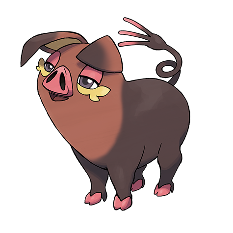 Oinkologne-female - normal type Pokémon #10254, official artwork from Pokédex