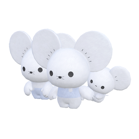 Maushold-family-of-three - normal type Pokémon #10257, official artwork from Pokédex