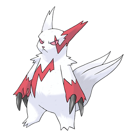 Zangoose - normal type Pokémon #335, official artwork from Pokédex