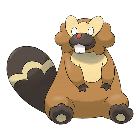 Bibarel - normal/water type Pokémon #400, official artwork from Pokédex