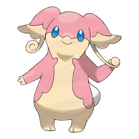 Audino - normal type Pokémon #531, official artwork from Pokédex