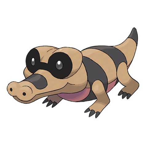 Sandile - ground/dark type Pokémon #551