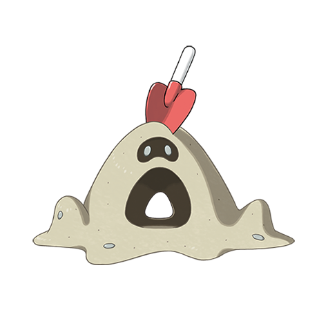 Sandygast - ghost/ground type Pokémon #769