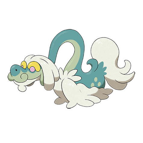 Drampa - normal/dragon type Pokémon #780, official artwork from Pokédex